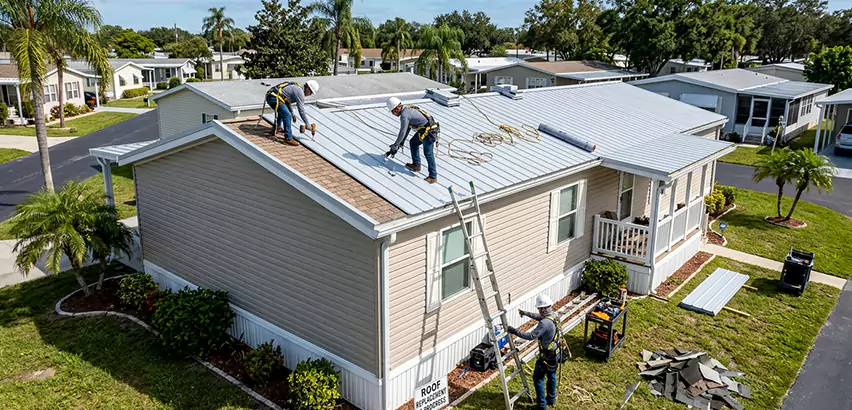 Mobile Home Metal Roof Replacement in San Clemente