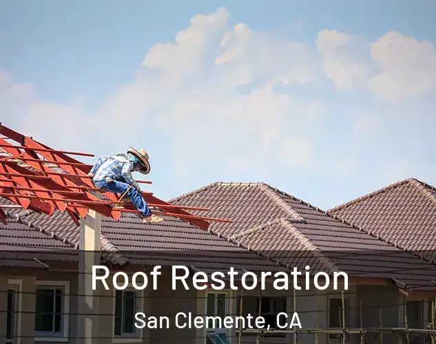  Roof Restoration San Clemente, CA